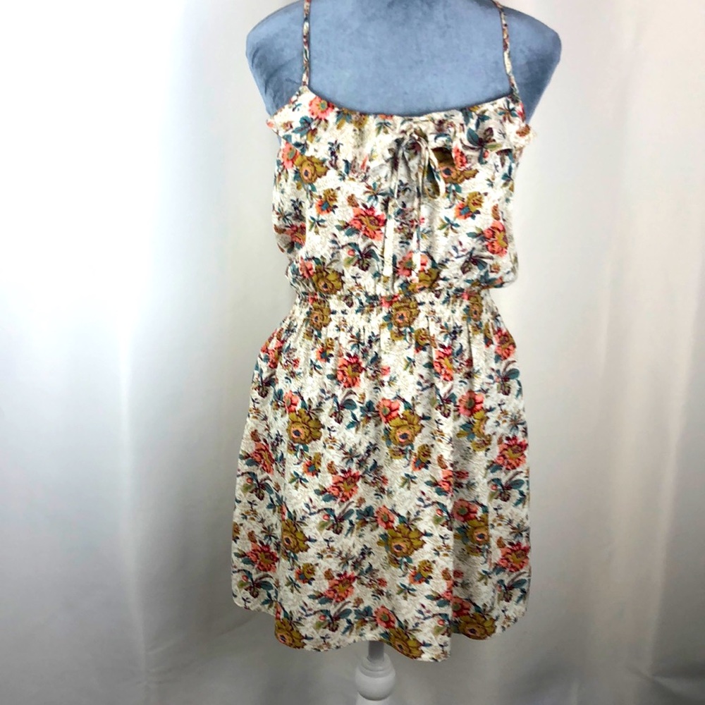Love Notes racer back floral print mini dress Size Medium